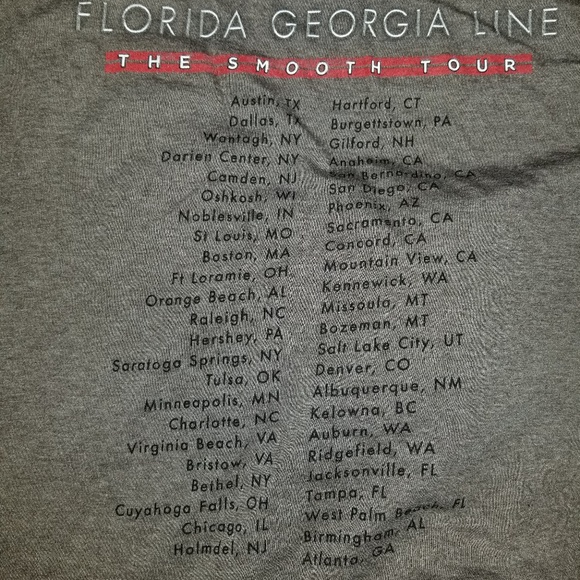 Florida Georgia line concert T-shirt - Picture 3 of 5